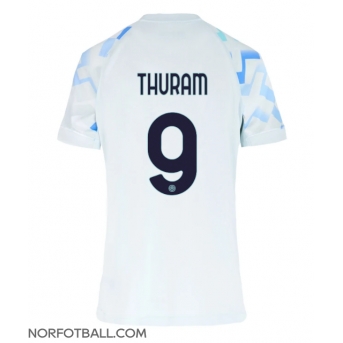 Billige Fotballdrakt Inter Milan Marcus Thuram #9 Replika Bortedrakt Dame 2025-26 Kortermet